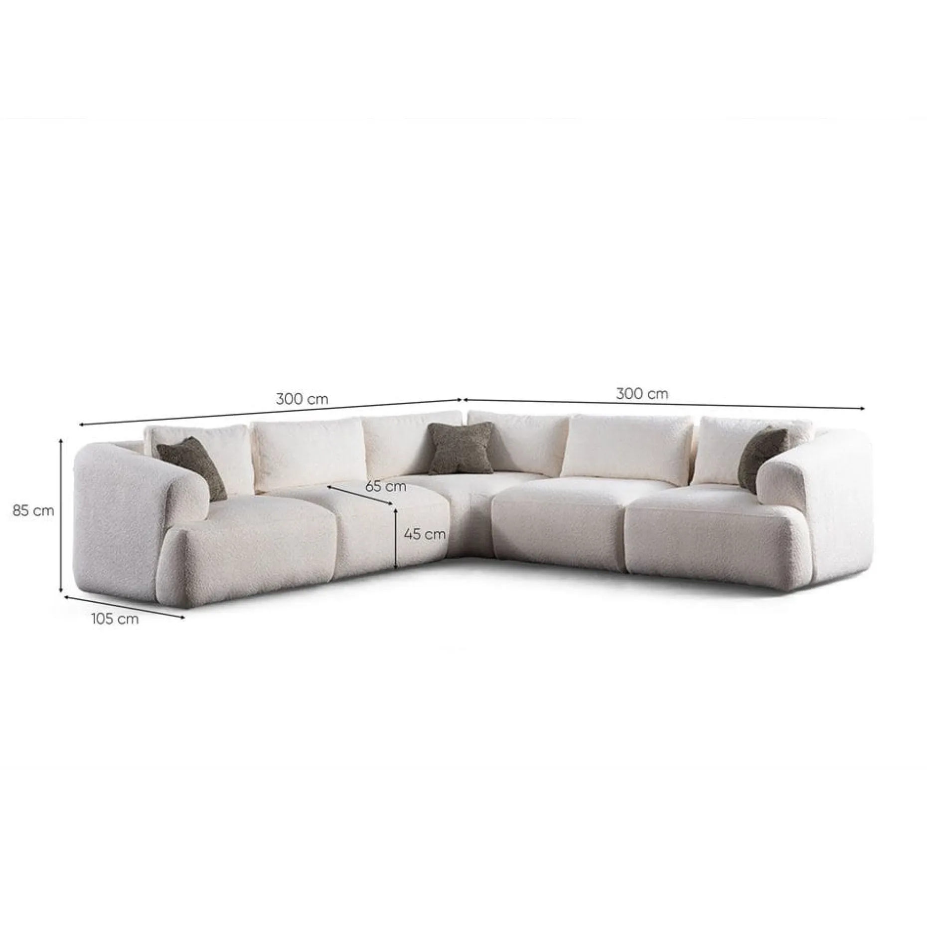 Dashwood 5-seters Hjørnesofa