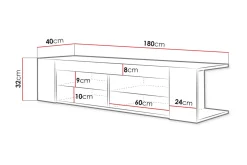 Davalos Tv-benk 180 cm