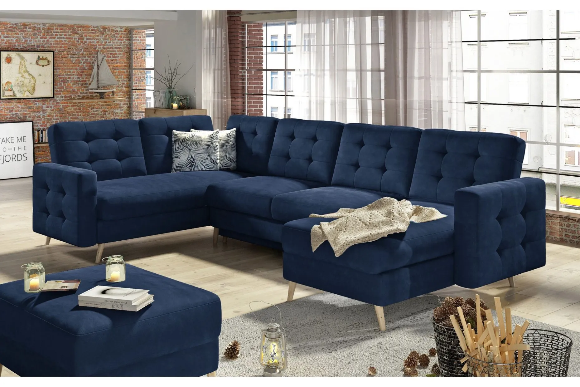 Deadra Sovesofa med Dobbeldivan