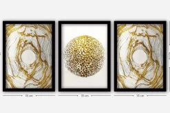 Decorative Framed Painting (3 Pieces) 35x45