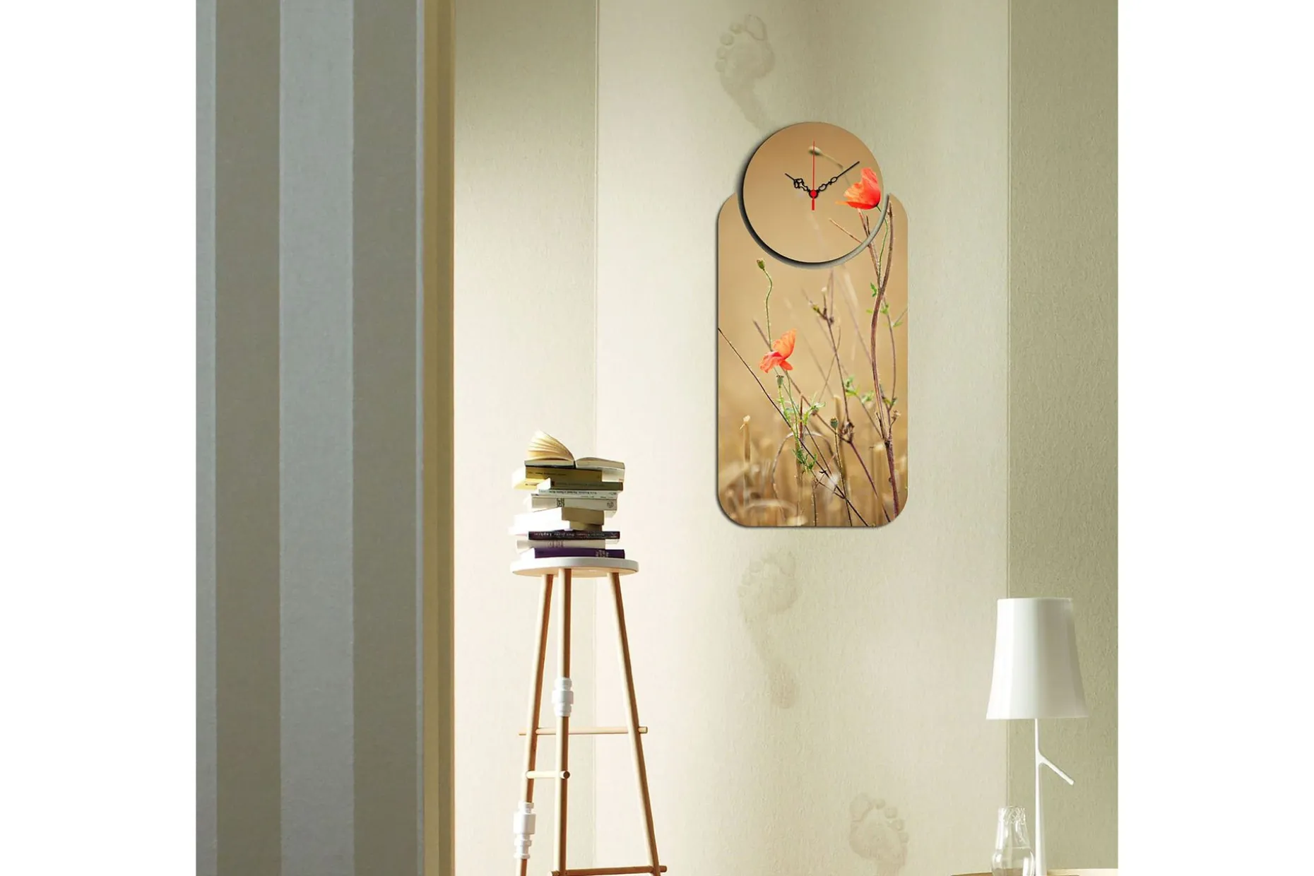 Decorative MDF Clock (2 Pieces) 68x32