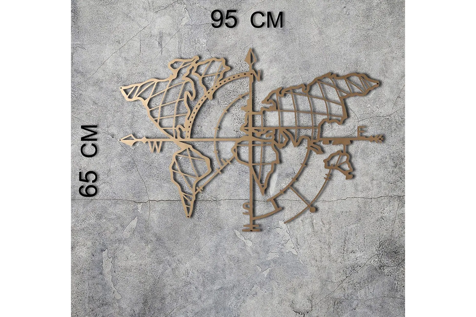 Decorative Metal Wall Accessory 65x95