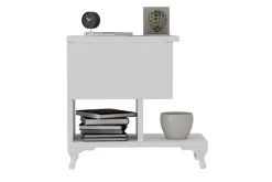 Decorotika Nattbord 46 cm med Oppbevaring Skuff + Hyller Ben