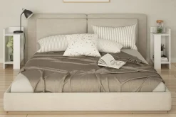 Decorta Nattbord 27 cm med Oppbevaring Hyller + Luker