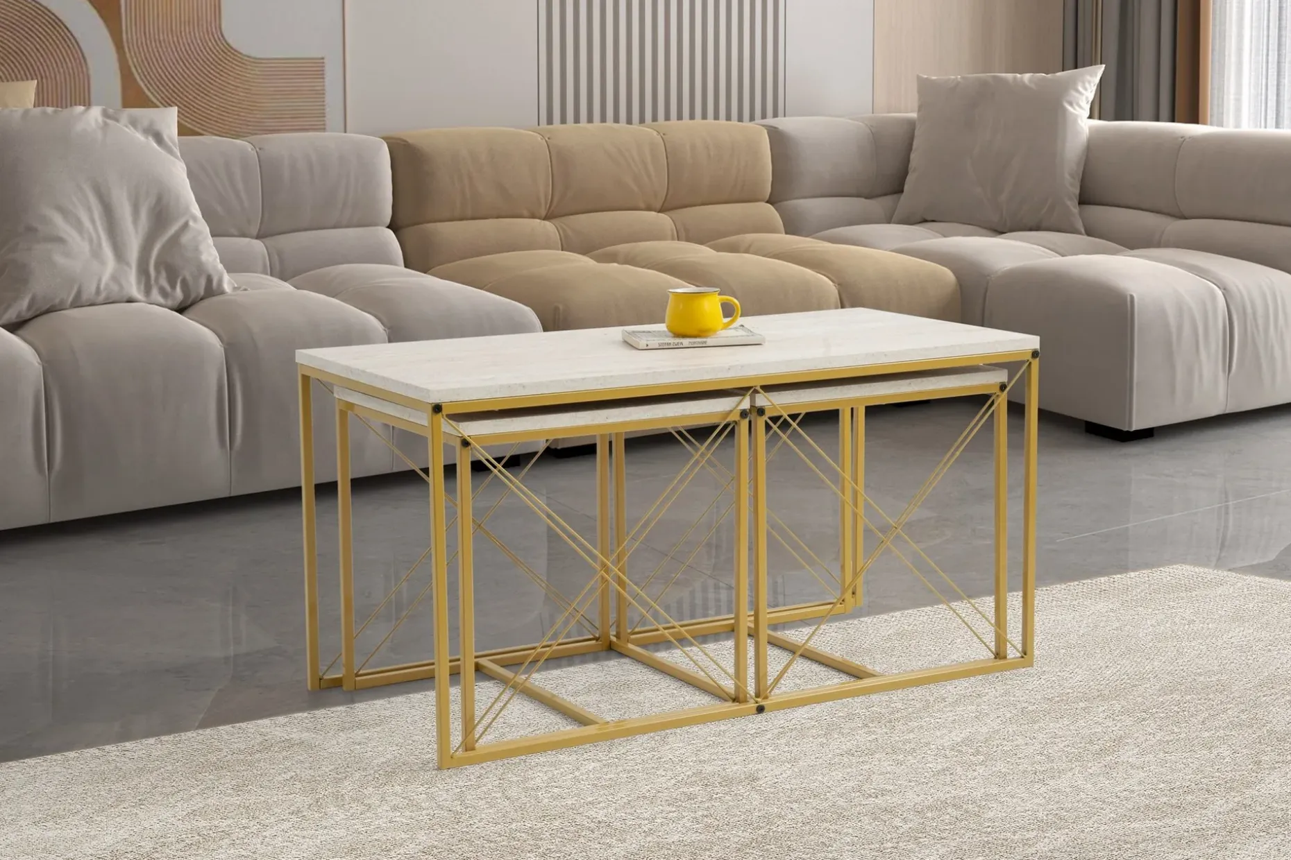 Defneia Sofabord 100 cm