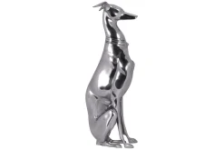 Dekorativ figur Wohnling Aluminium Hund Sølv Moderne