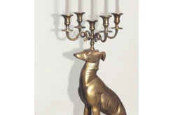Dekorativ figur Wohnling Lysestake Greyhound Aluminium Moderne