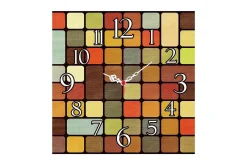 Dekorativ MDF-klokke 40x40