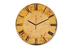 Dekorativ MDF Veggklokke 30 cm