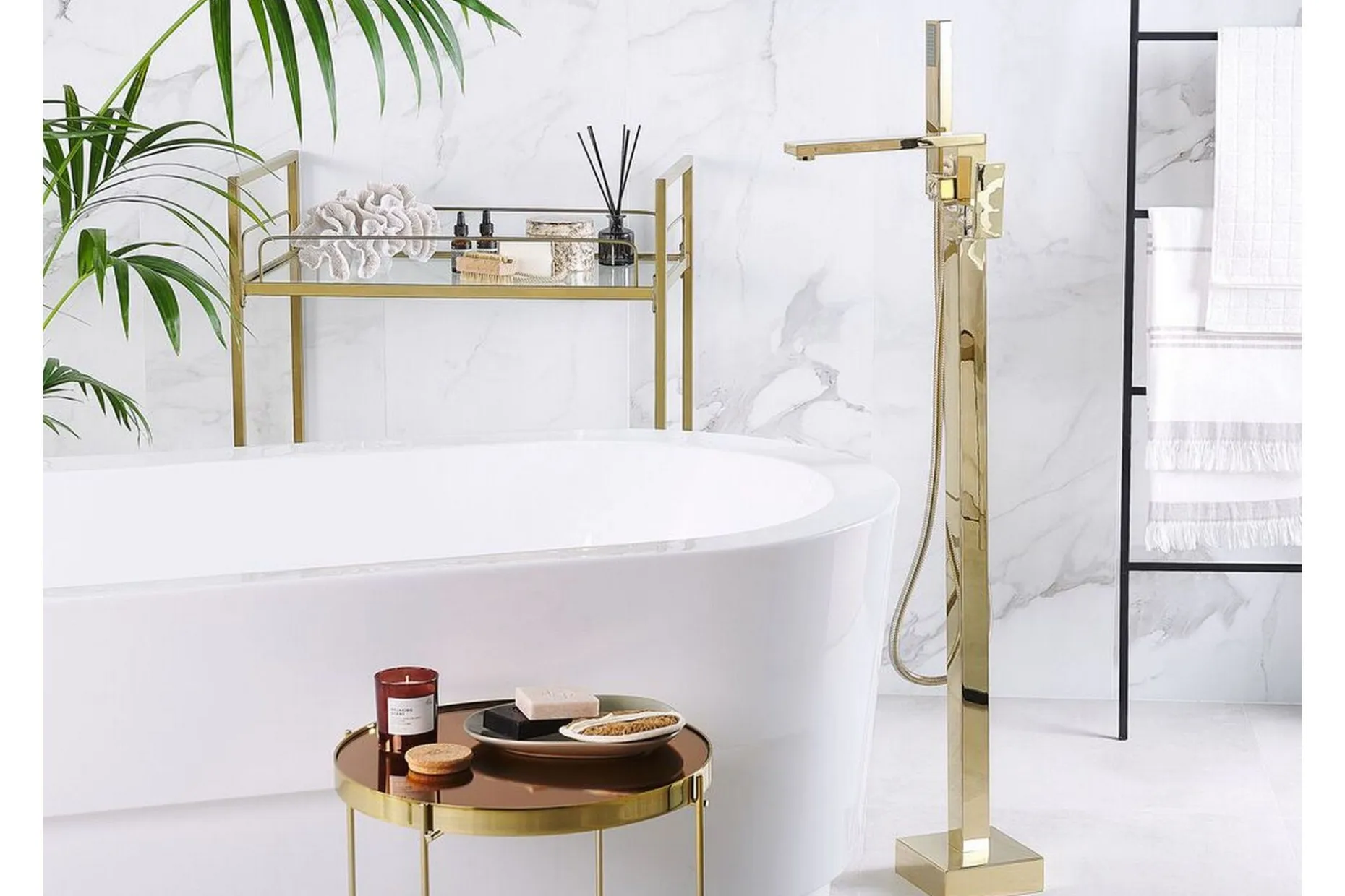 Dellana Badekararmatur Frittstående