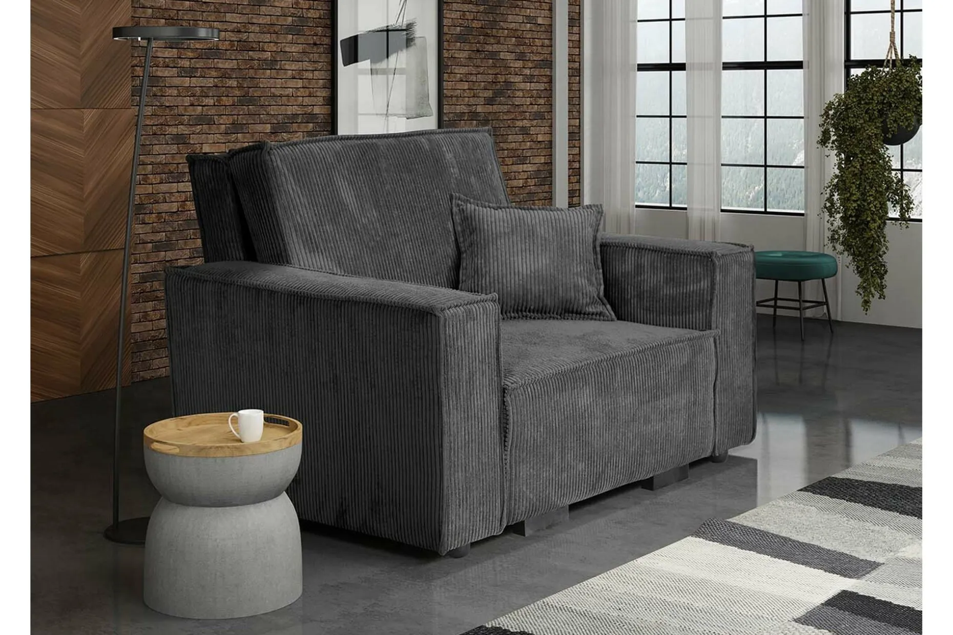 Denegal Bäddfåtölj Dark grey