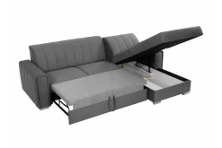 Denegal 3-sits Hörnbäddsoffa Black