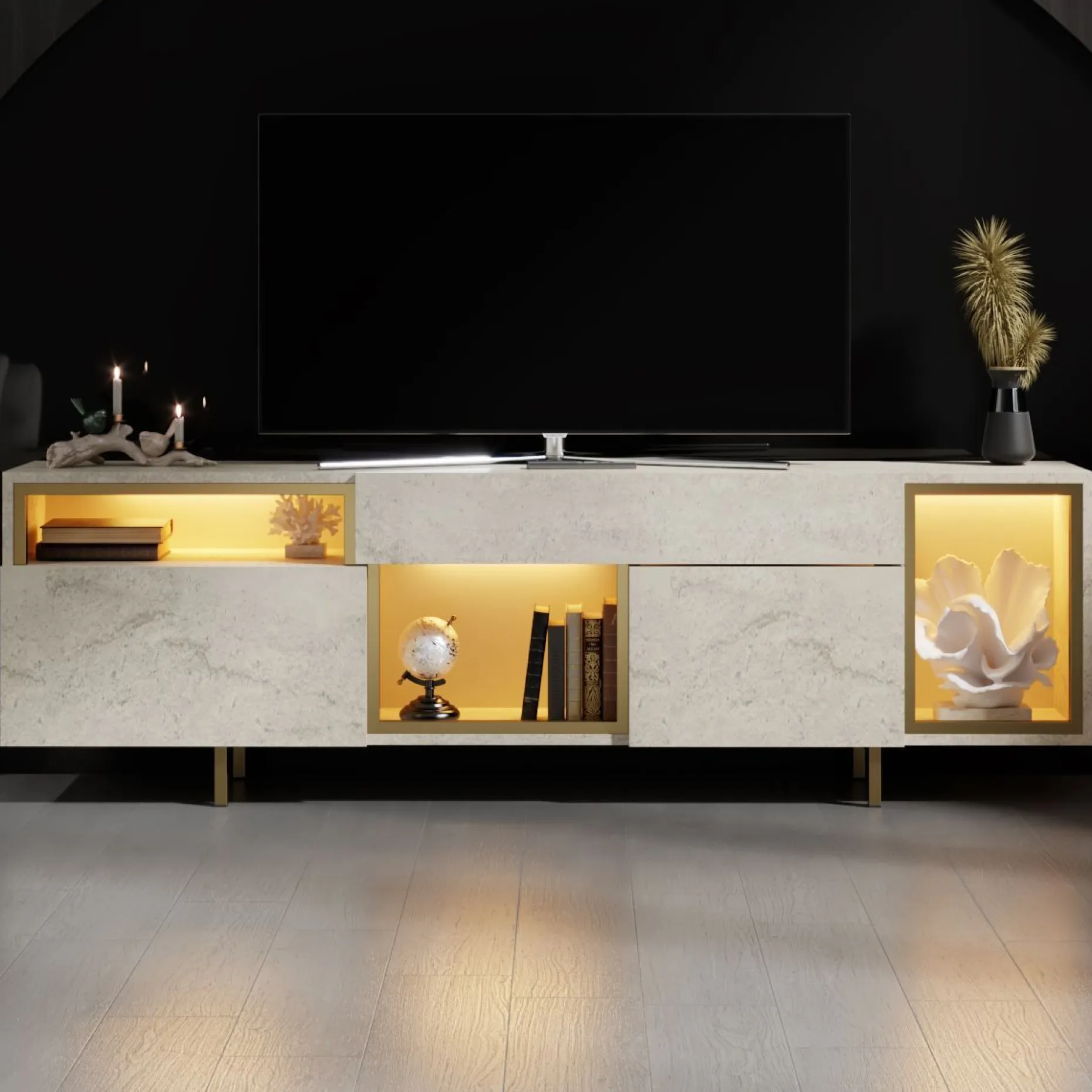 Denvar TV-benk 180x55x32 cm