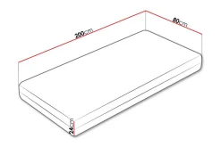 Derry Fjærmadrass 80x200 cm