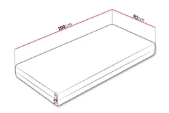 Derry Skummadrass 90x200 cm
