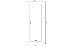 Derval Speil 50 cm