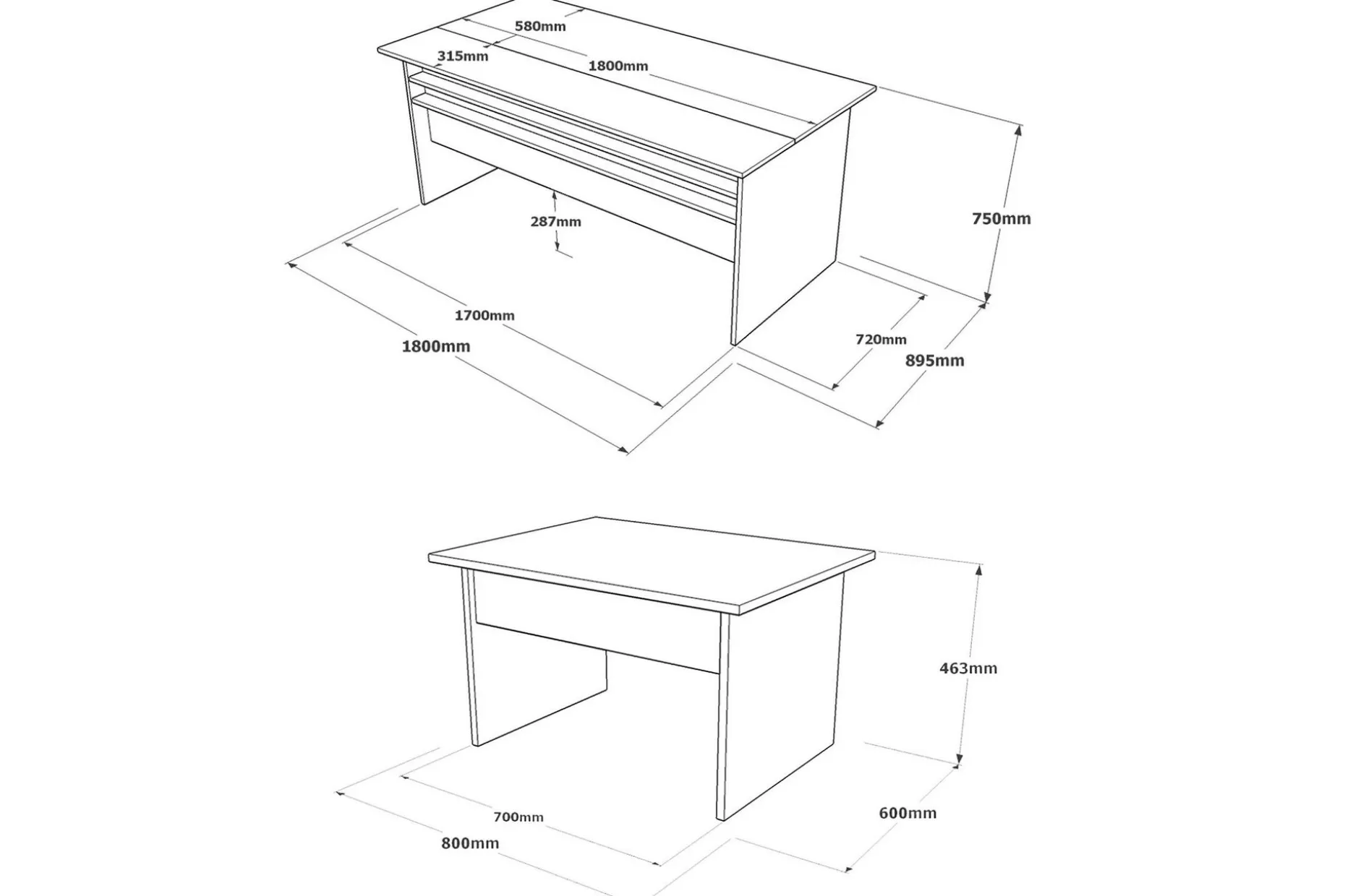 Desgrar Møbelsett Kontor