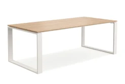 Devon stort rektangulært utendørs spisebord 210x100 cm i aluminium