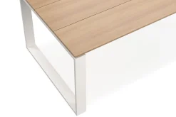 Devon stort rektangulært utendørs spisebord 210x100 cm i aluminium