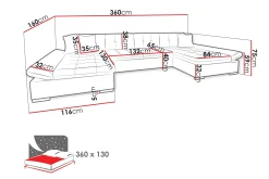 Dewitt Sofa Dobbeldivan 4-seter