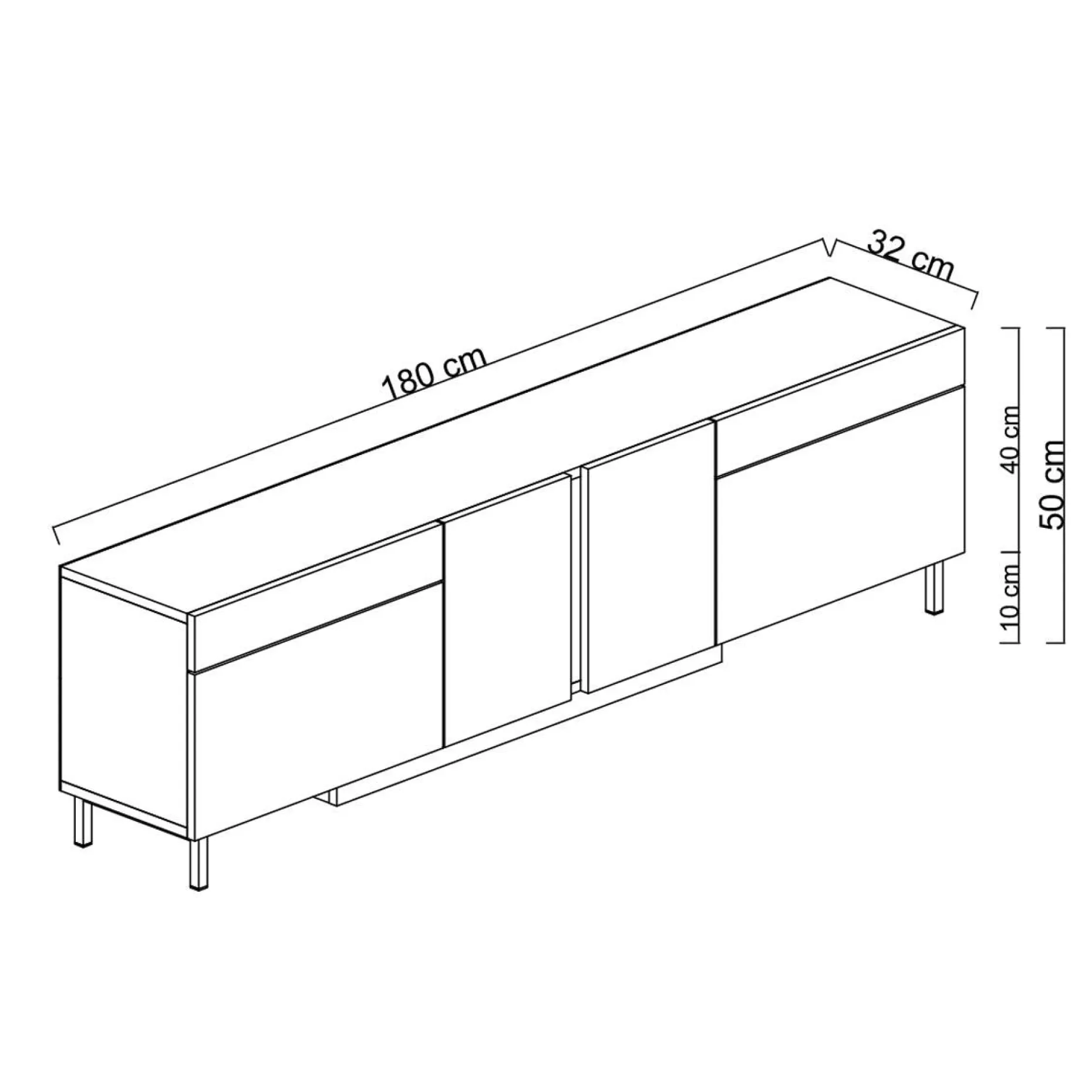 Djarhint TV-benk 180 cm