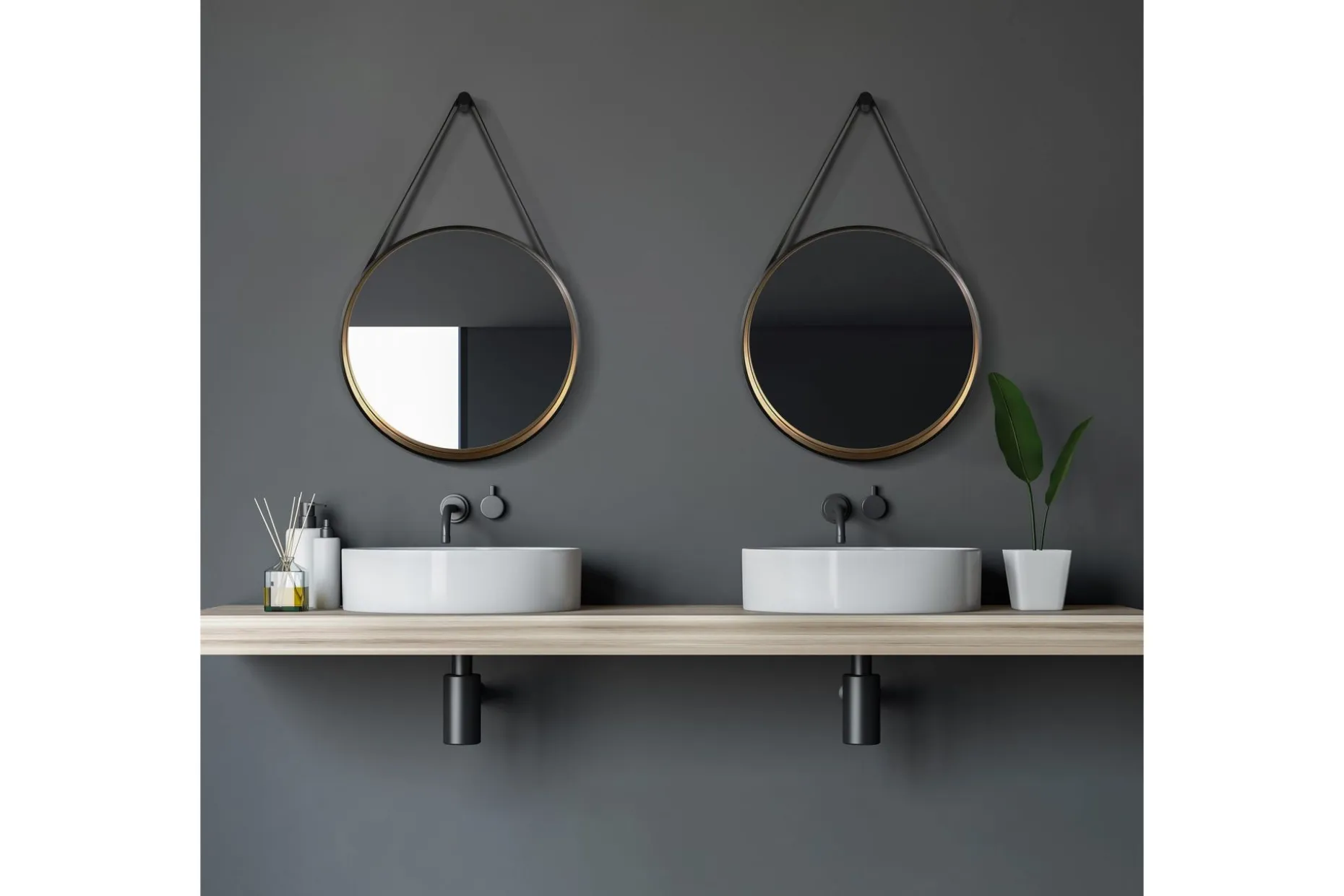 Djupqvior Speil 55 cm Rund