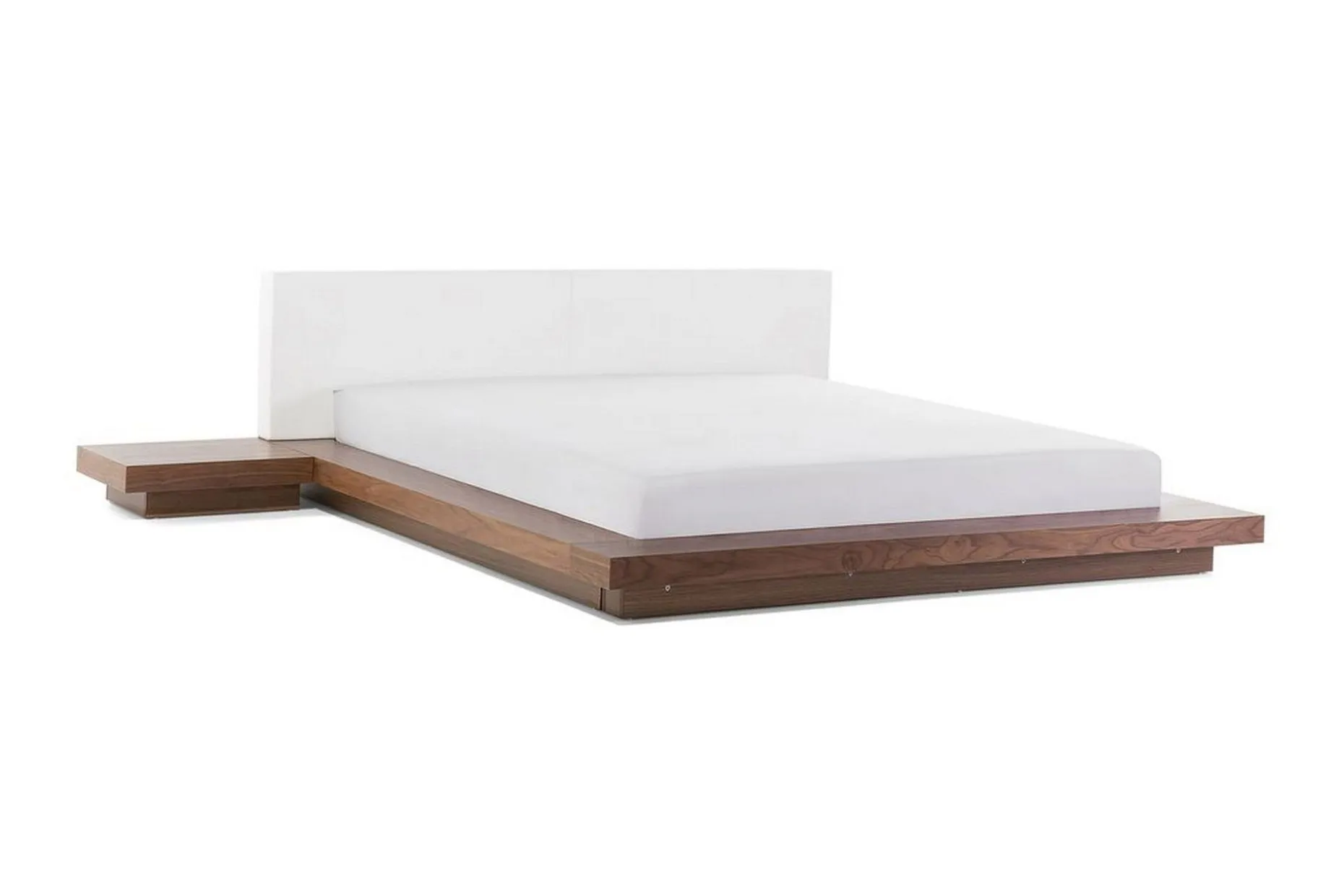 Dobbeltseng ZEN med Nattbord og LED 180x200 brun