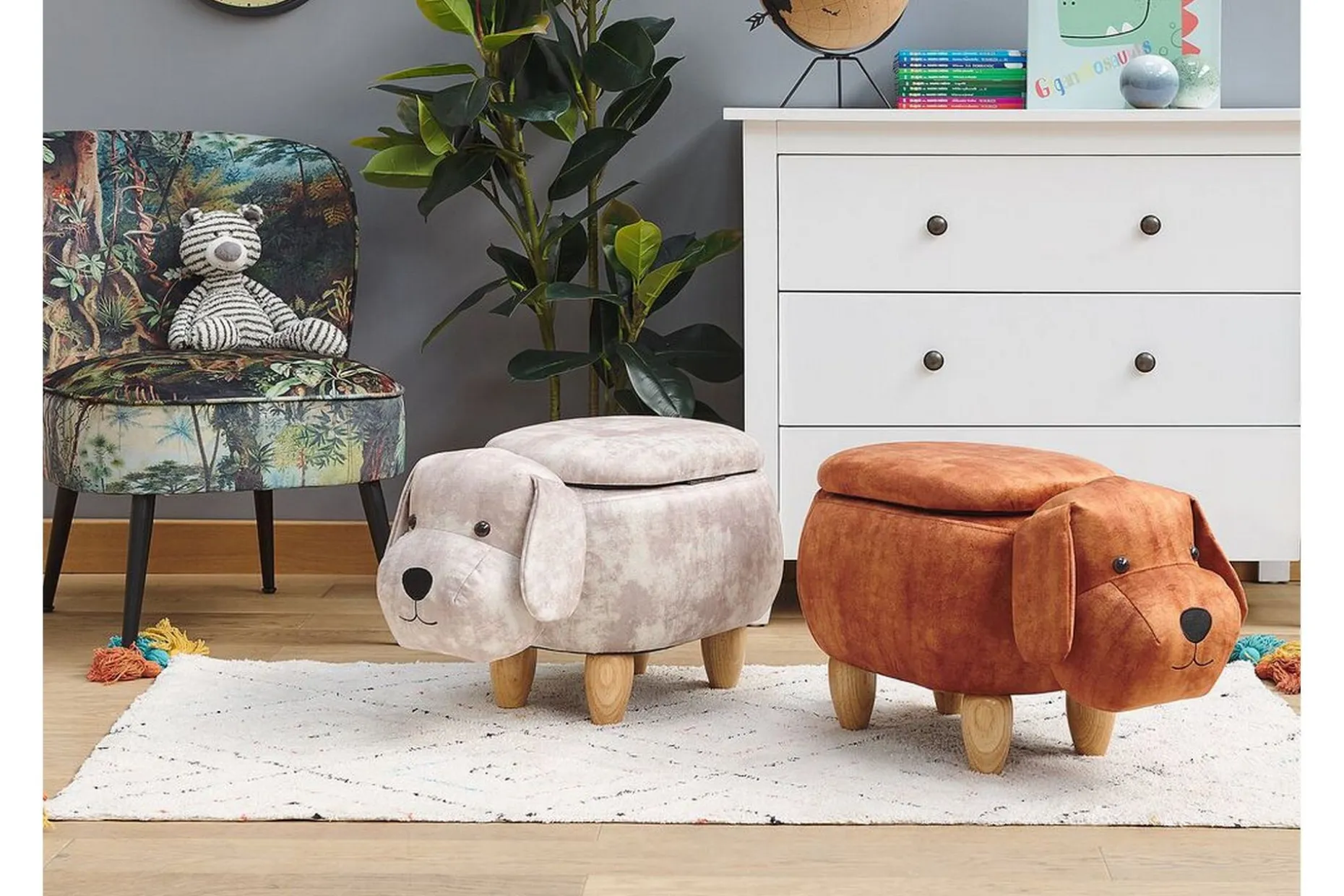 Doggy Sittepuff med Oppbevaring