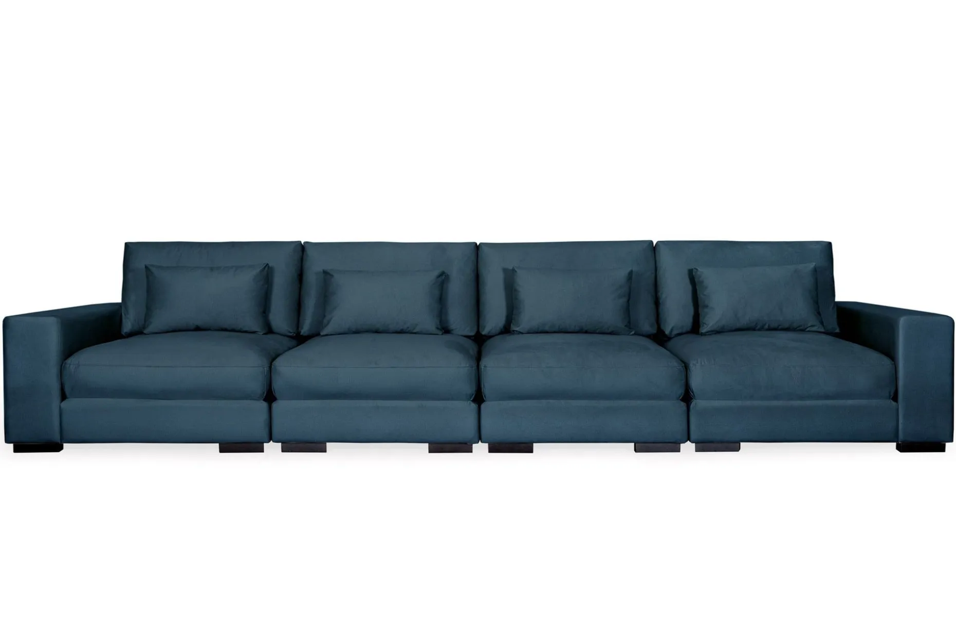 Dubai 4-seters sofa fløyel ekstra dyp