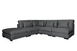 Dubai sjeselongsofa høyre fløyel ekstra dyp