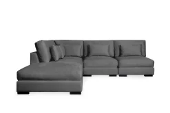 Dubai sjeselongsofa høyre fløyel ekstra dyp