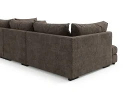 Dubai stor U-sofa modul med divan venstre ekstra dyp i Chenille