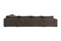 Dubai stor U-sofa modul med divan venstre ekstra dyp i Chenille