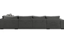Dubai stor U-sofa modul med divan venstre fløyel ekstra dyp