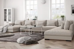 Dubai U-modulsofa Large med divan venstre ekstra dyp
