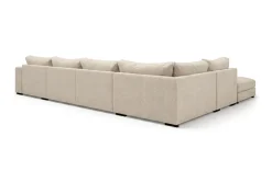 Dubai U-modulsofa med divan høyre ekstra dyp i Chenille