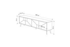Dune TV-benk 180 cm