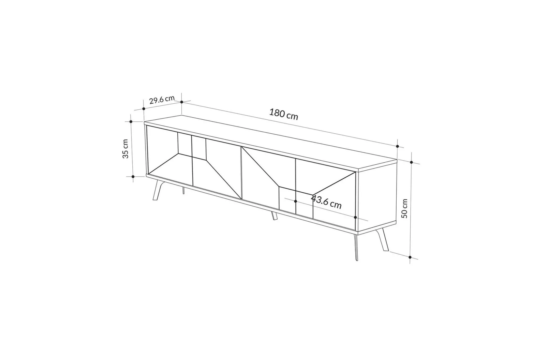 Dune TV-benk 180 cm