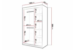 Dunvegan Garderobe med speil