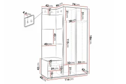 Dunvegan Highboard Black