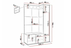 Dunvegan Highboard Black