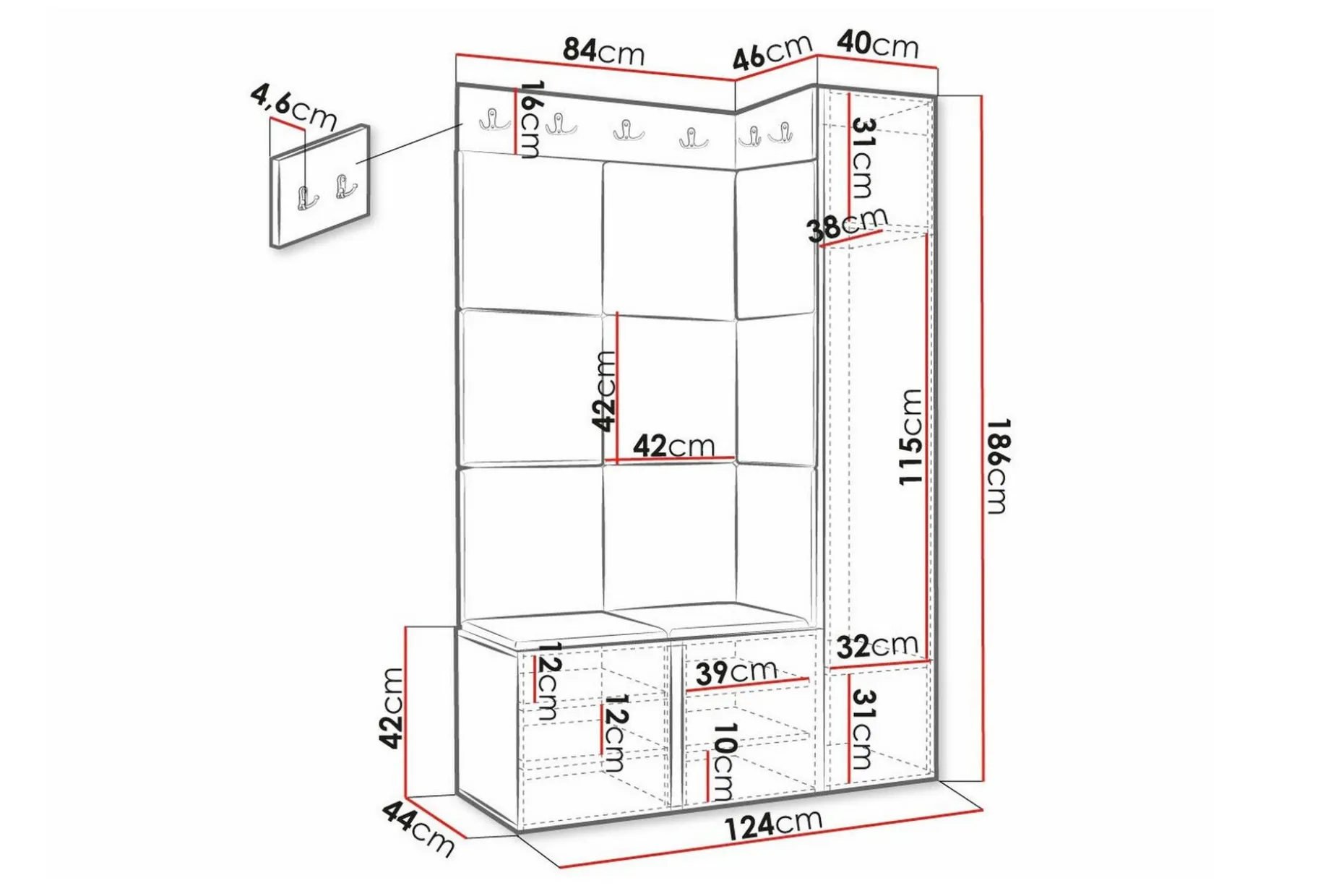 Dunvegan Highboard Black