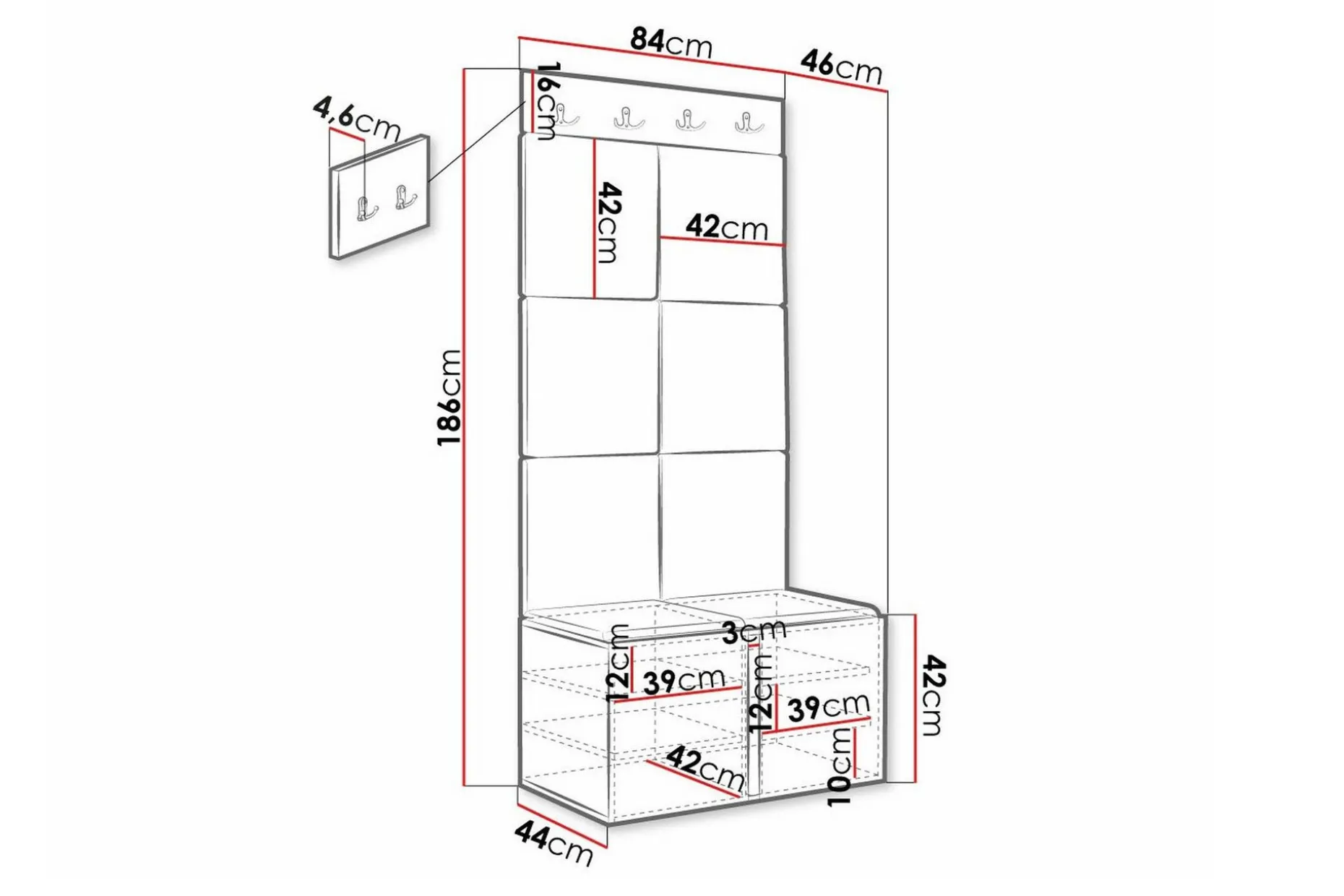 Dunvegan Highboard Black