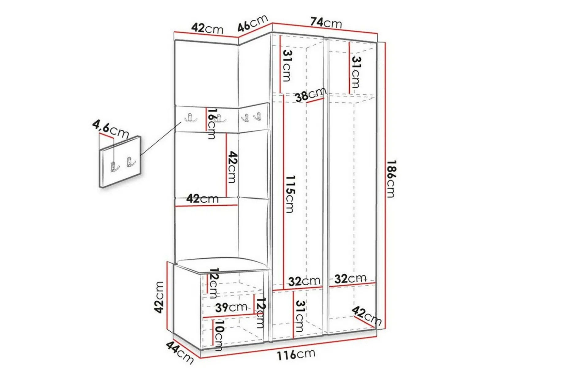 Dunvegan Highboard Graphite