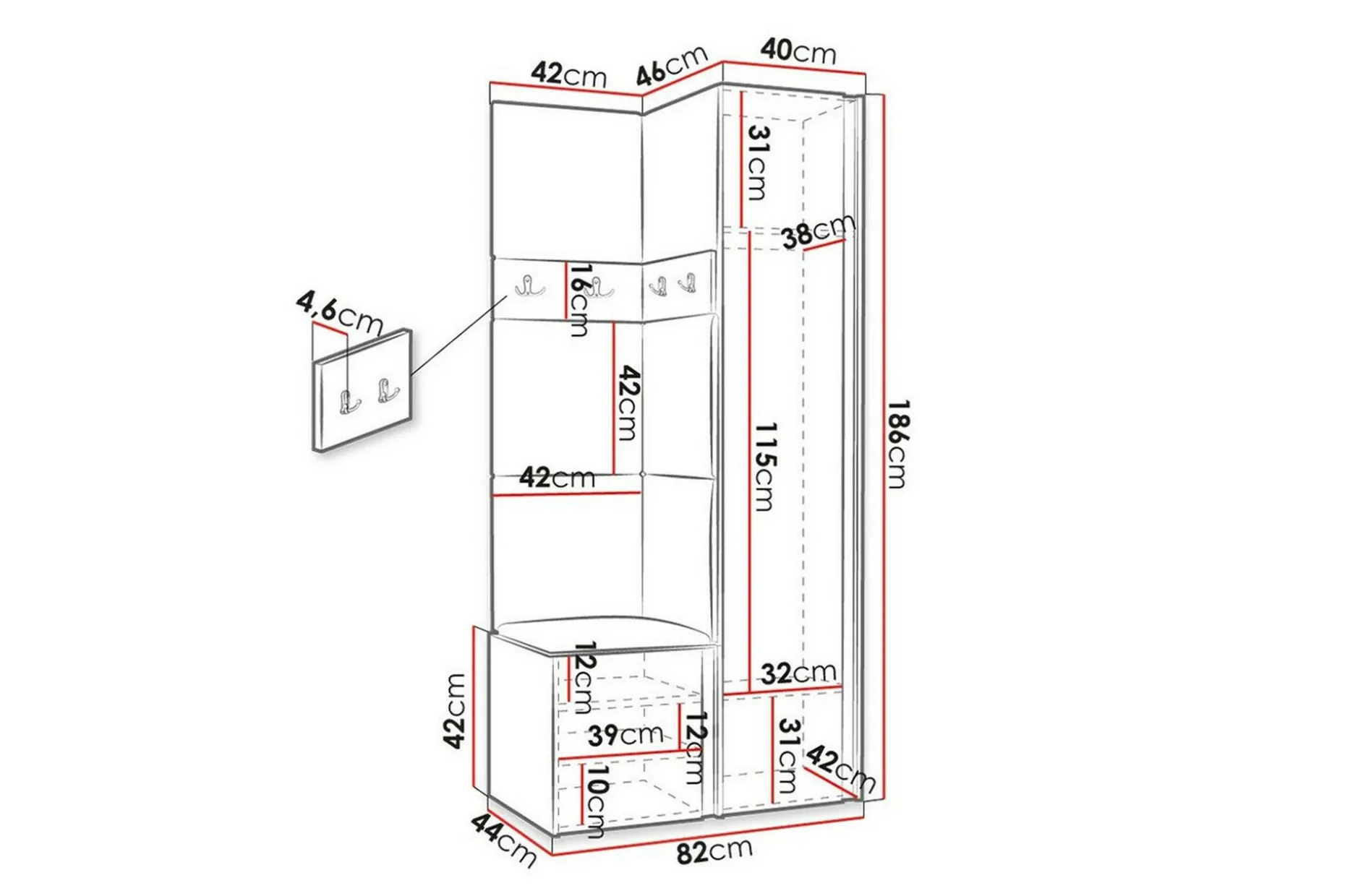 Dunvegan Highboard Graphite