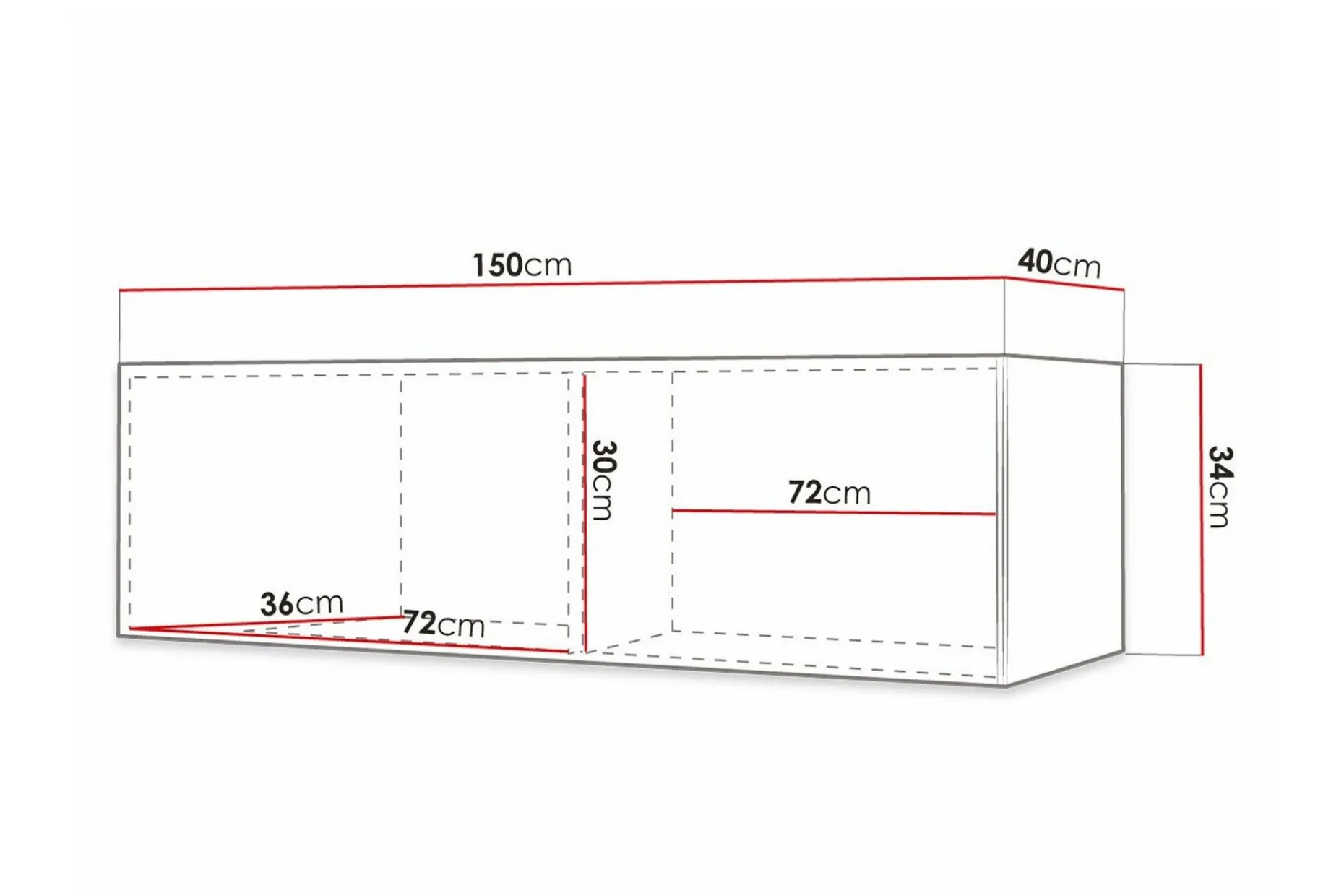 Dunvegan TV-skap 150 cm