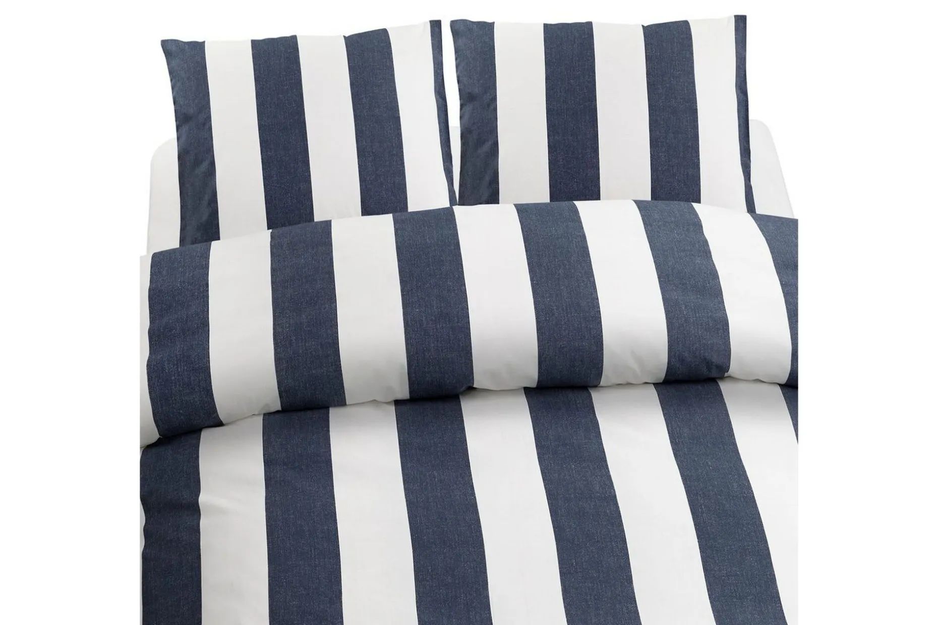 Dynetrekksett Dobbeltseng 3-Dels Block Stripe