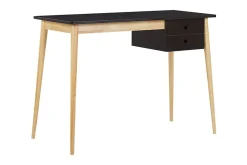 Ebeme Skrivebord 106 cm med Oppbevaring 2 Skuffer