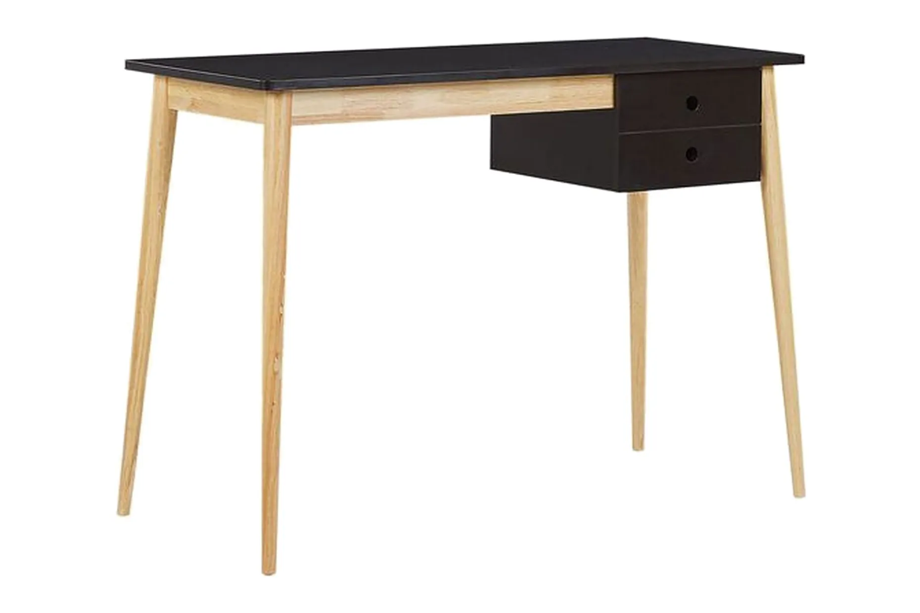 Ebeme Skrivebord 106 cm med Oppbevaring 2 Skuffer