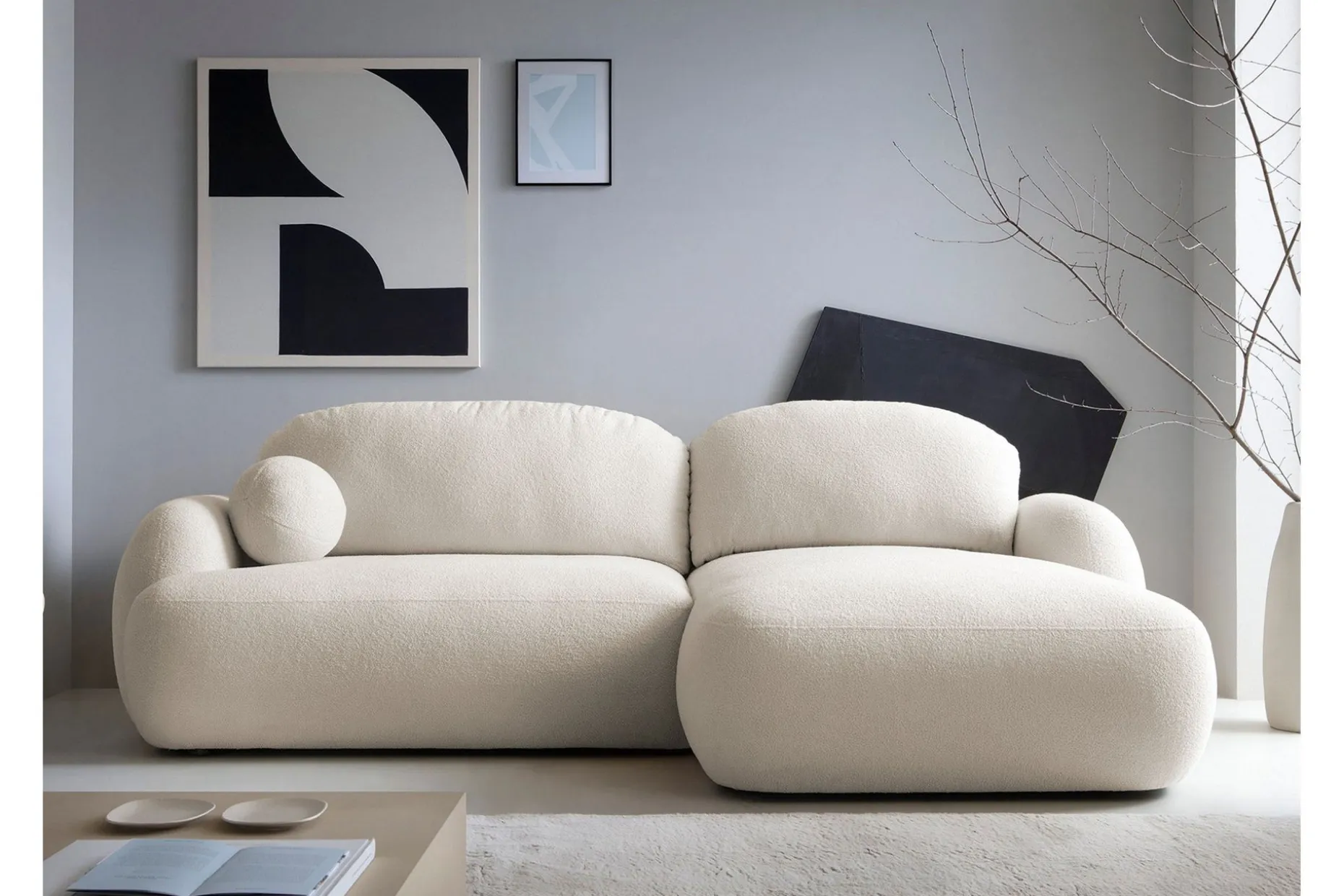 Efrem Sofa med Sjeselong 3-seter